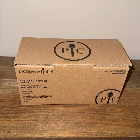 NWT Pampered Chef Set of 6 One Cup Prep Bowls with Lids - Picture 4 of 4